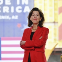 U.S. Commerce Secretary Gina Raimondo in Phoenix on Tuesday | KYODO