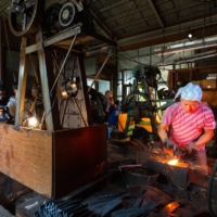 Niigata Prefecture\'s Tsubame-Sanjo Factory Festival drew a decent crowd earlier this year. | COURTESY OF TSUBAME-SANJO FACTORY FESTIVAL COMMITTEE
