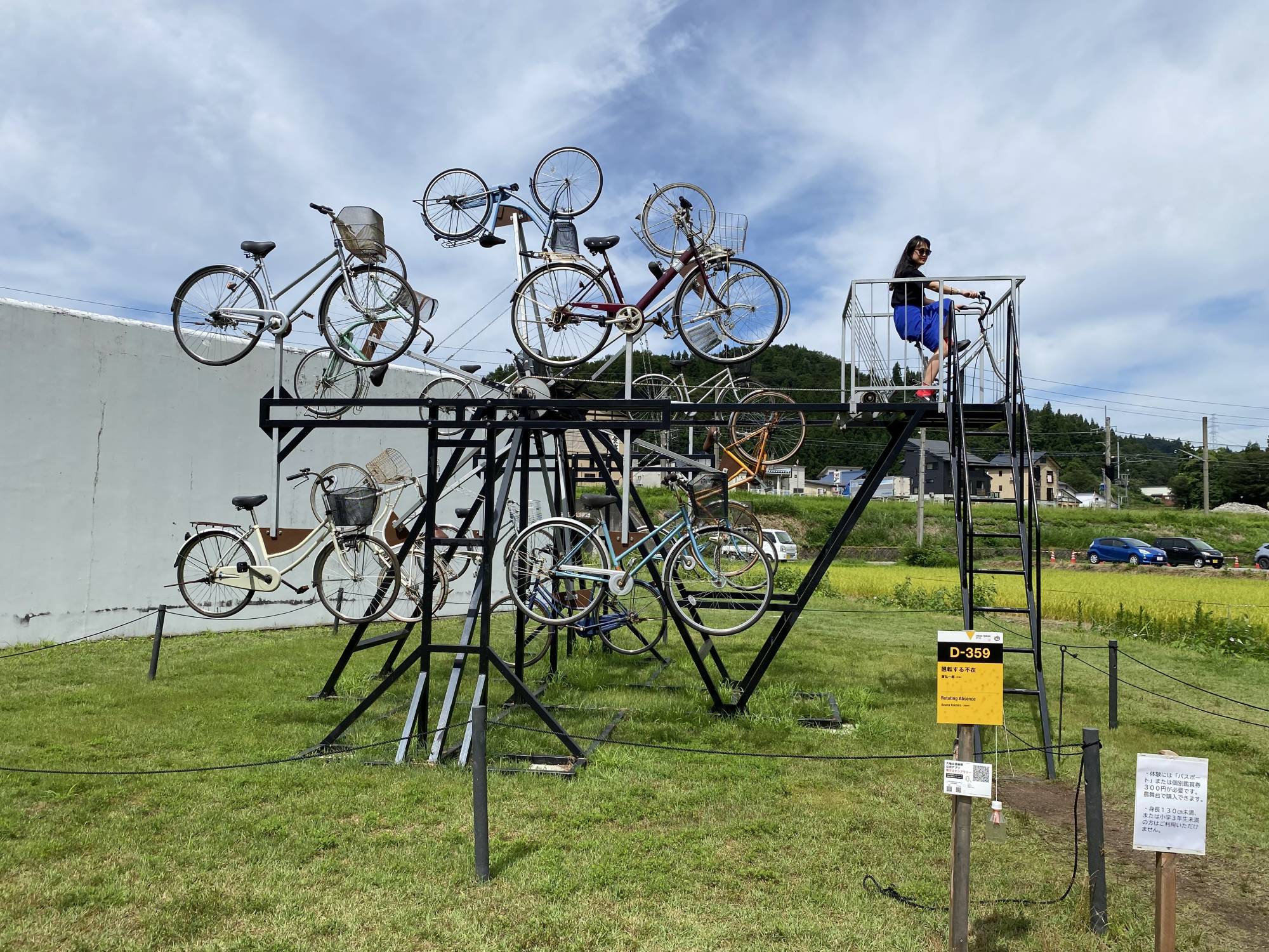 Even on a sweltering day, it’s hard to resist a little bit of exercise-as-art. | ANDREA JUNG-AN LIU