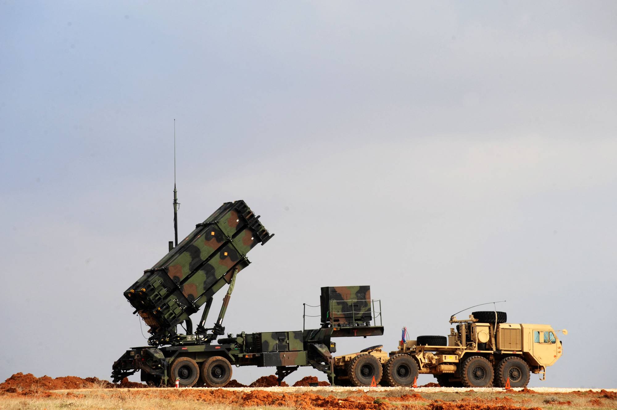 A Patriot missile launcher system at a Turkish military base in Gaziantep in February 2013. | AFP-JIJI
