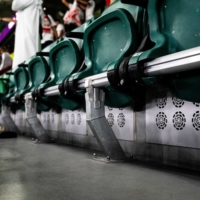 Cooling vents beneath the seats at Education City Stadium in Al Rayyan, Qatar. | ERIN SCHAFF / THE NEW YORK TIMES
