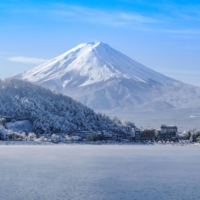 This shot of Mount Fuji is sure to provide inspiration for a winter-themed haiku.  | GETTY IMAGES