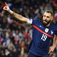 After returning to the national team in 2020 following a blackmail scandal, Karim Benzema helped France qualify for the 2022 FIFA World Cup and the 2021 UEFA Nations League. | AFP-JIJI