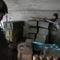 Ukrainian fighters near Lyman, a city recaptured by Ukrainian forces in October, on Sunday | TYLER HICKS / THE NEW YORK TIMES