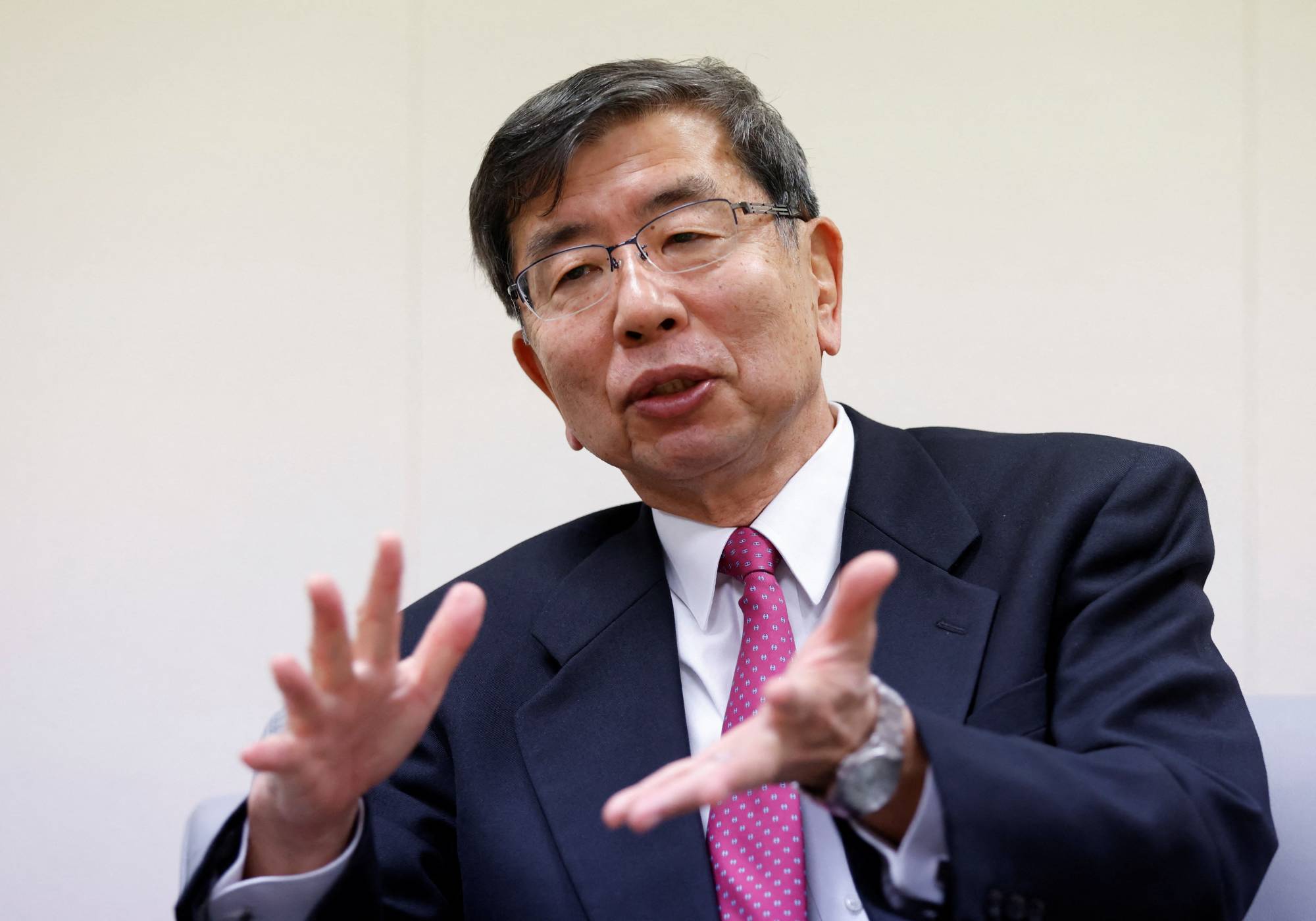 Takehiko Nakao, former vice finance minister for international affairs and former president of the Asian Development Bank, speaks during an interview in Tokyo on Tuesday. | REUTERS