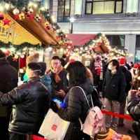 A Christmas market in Shanghai on Saturday | REUTERS 
