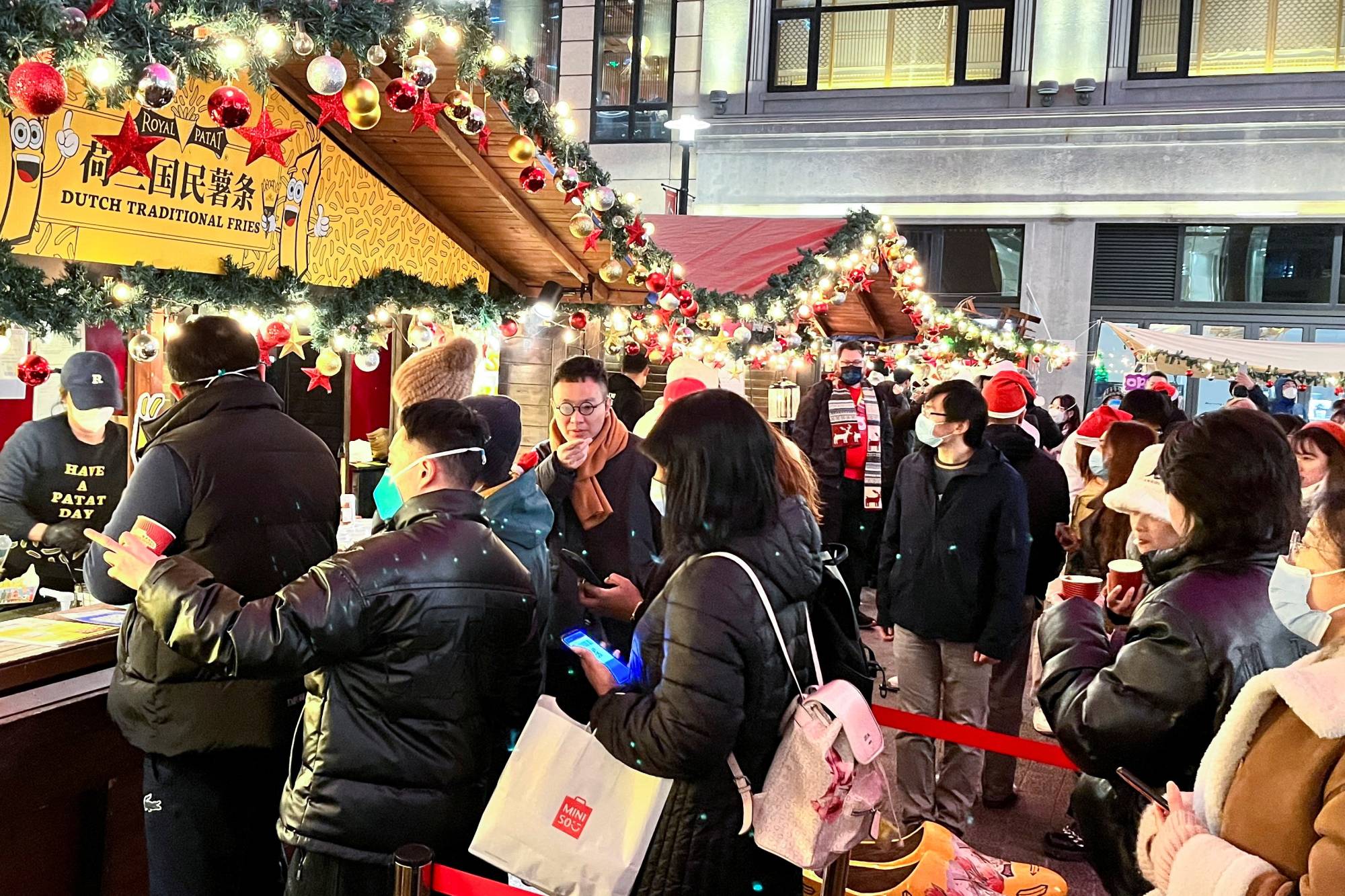 A Christmas market in Shanghai on Saturday | Reuters 