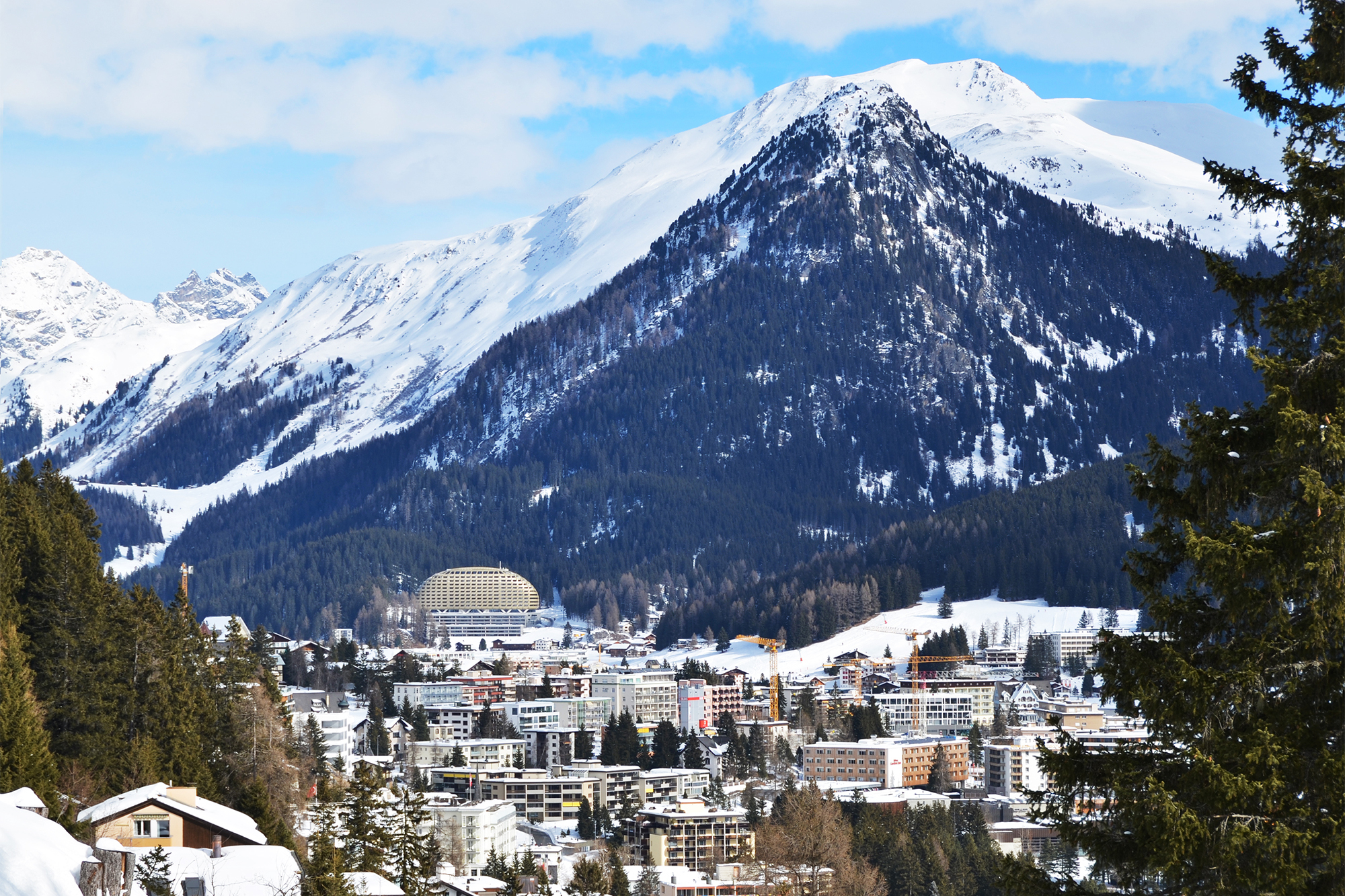 Davos, Switzerland, is Europe’s highest town and where the World Economic Forum usually holds its annual meeting. | GETTY IMAGES