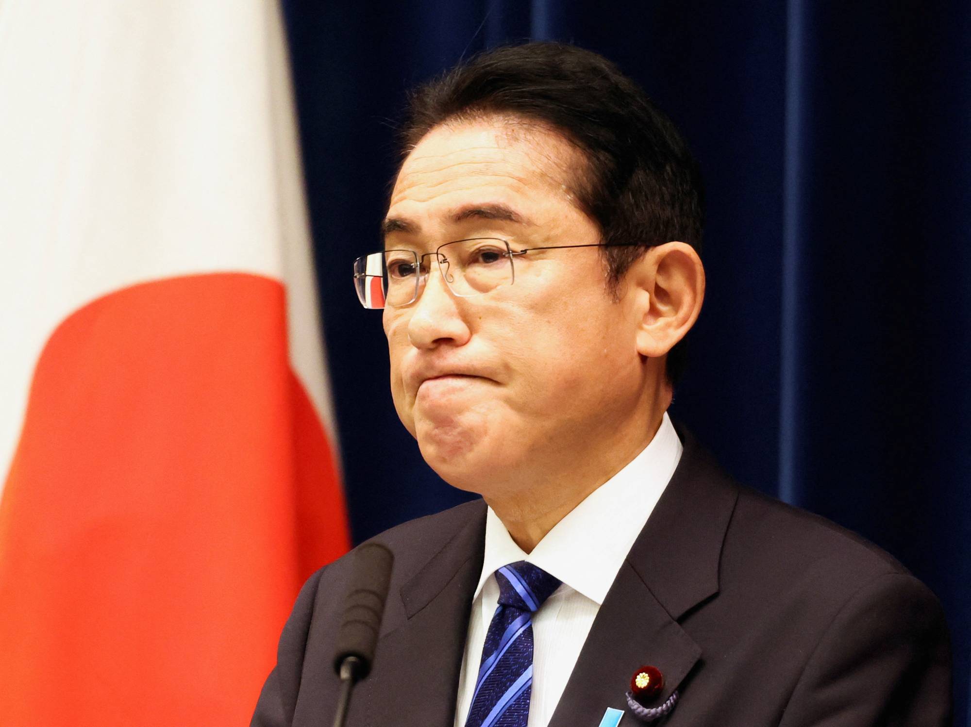 Ever since former Prime Minister Shinzo Abe’s assassination in July, Prime Minister Fumio Kishida has suffered one setback after another.  | POOL / VIA REUTERS