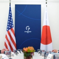 U.S. Secretary of State Antony Blinken and Foreign Minister Yoshimasa Hayashi meet in Muenster, Germany, in November. | POOL / VIA REUTERS