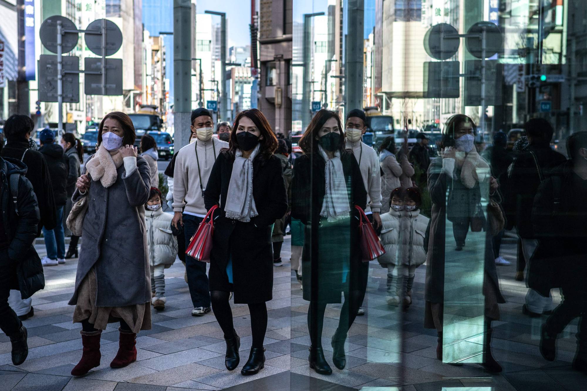 Tokyo's Ginza district on Tuesday | AFP-JIJI