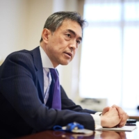 Mamoru Yanase, deputy director-general of the Financial Services Agency, during an interview in Tokyo on Thursday | BLOOMBERG