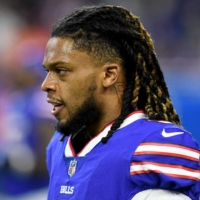 Bills safety Damar Hamlin has met with teammates for the first time since suffering a cardiac arrest during a Jan. 3 game. | USA TODAY / VIA REUTERS