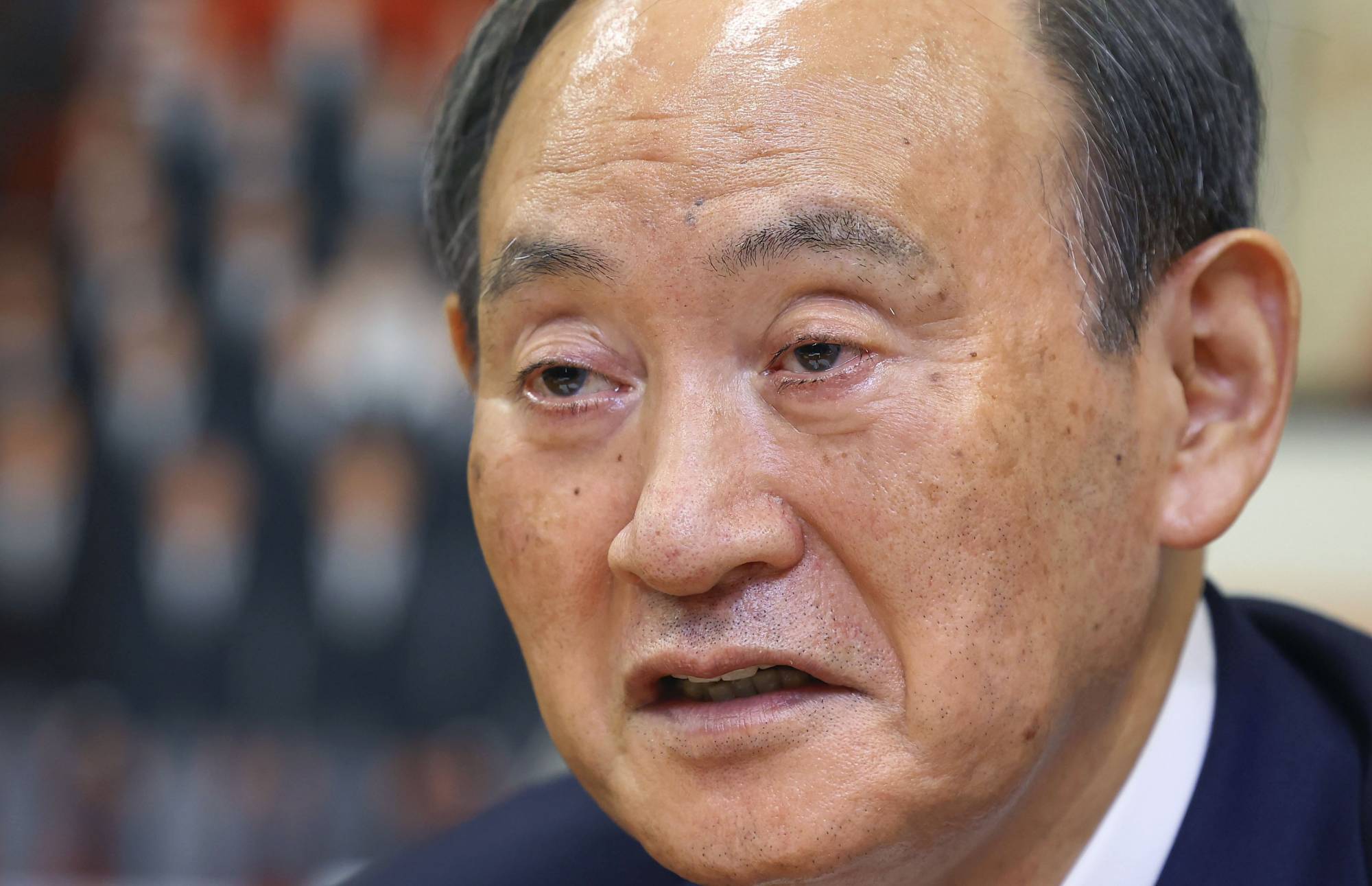 Former Prime Minister Yoshihide Suga has come to the fore again, causing a stir in the ruling Liberal Democratic Party. | KYODO