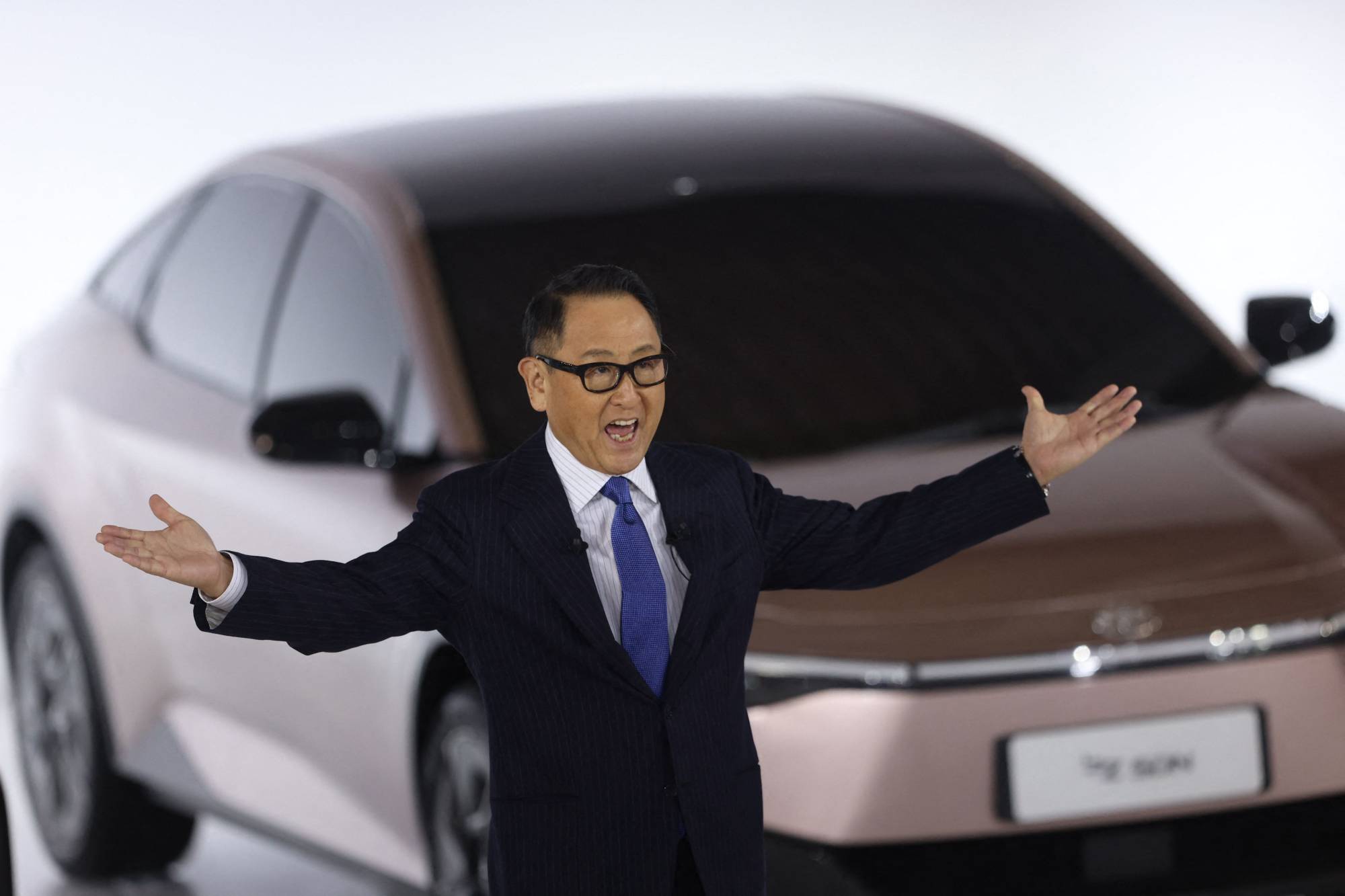 Toyota Motor president and chief executive officer Akio Toyoda will become chairman effective April 1. | AFP-JIJI