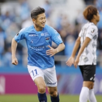 Prior to his move to Portugal and a season on loan to Suzuka Point Getters, Kazuyoshi Miura spent the best part of a decade and a half playing for J. League side Yokohama FC. | KYODO

