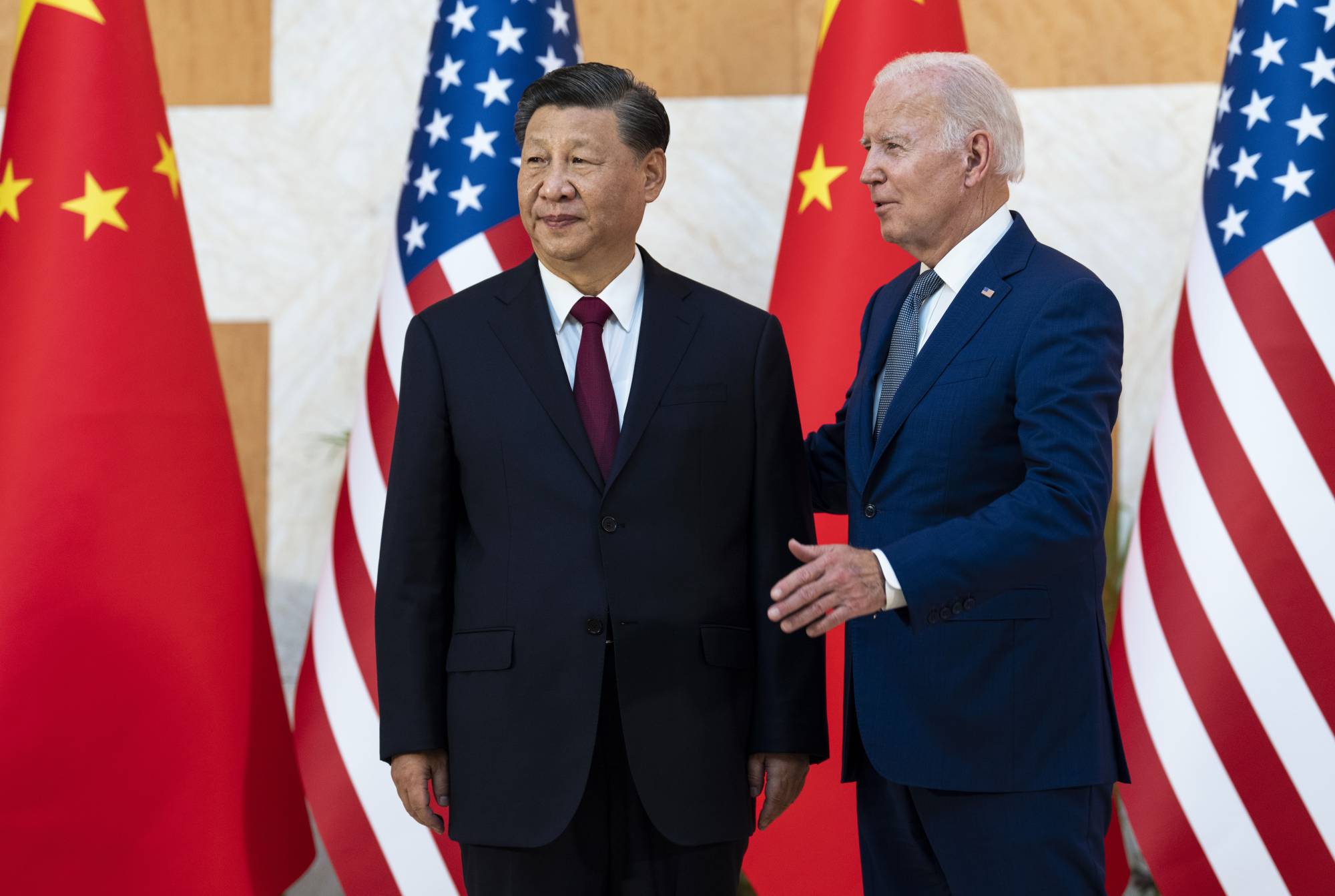 U.S. President Joe Biden meets with Chinese leader Xi Jinping in Bali, Indonesia, on Nov. 14. | Doug Mills / The New York Times
