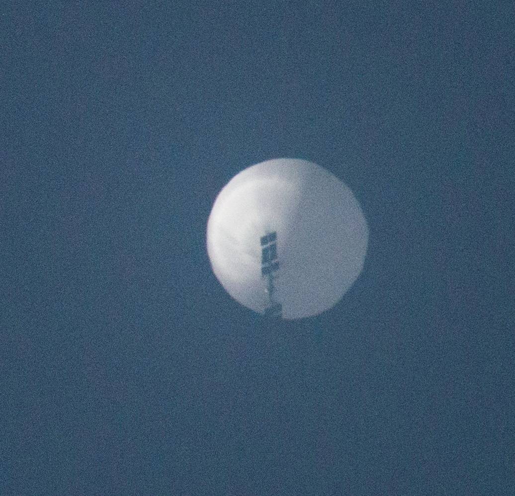 A balloon flies in the sky over Billings, Montana, on Feb. 1. | REUTERS 