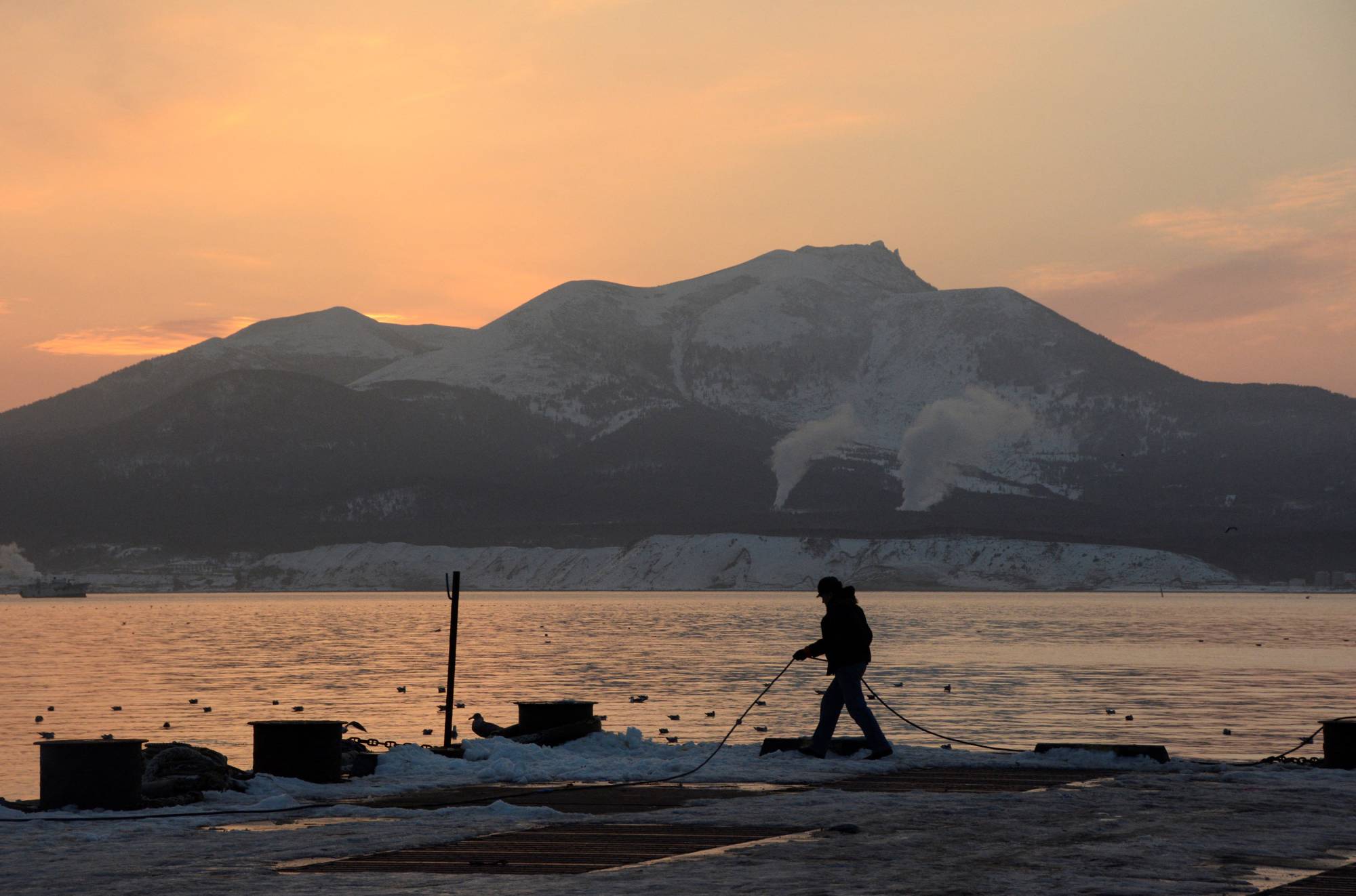 Kunashiri, one of the four Russian-held islands off Hokkaido, in 2016 | REUTERS