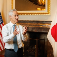 Emanuel says that Japan “understands that they have a role to play as a partner” in upholding that the global rules-based order, amid challenges from the likes of China, North Korea and Russia. | MARTIN HOLTKAMP