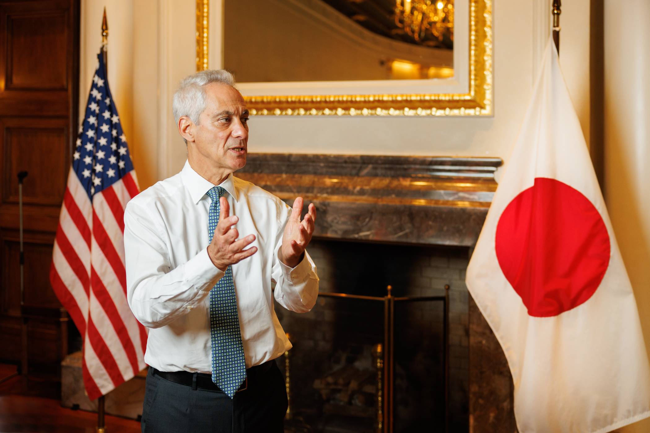 Emanuel says that Japan “understands that they have a role to play as a partner” in upholding that the global rules-based order, amid challenges from the likes of China, North Korea and Russia. | Martin Holtkamp