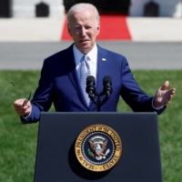U.S. President Joe Biden delivers remarks during a signing event for the CHIPS and Science Act of 2022, on the South Lawn of the White House in Washington, last August. | REUTERS