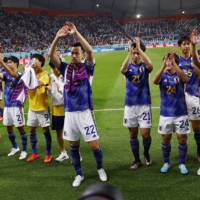 Japan defeated Germany and Spain to reach the knockout stage at the World Cup in Qatar.  | REUTERS