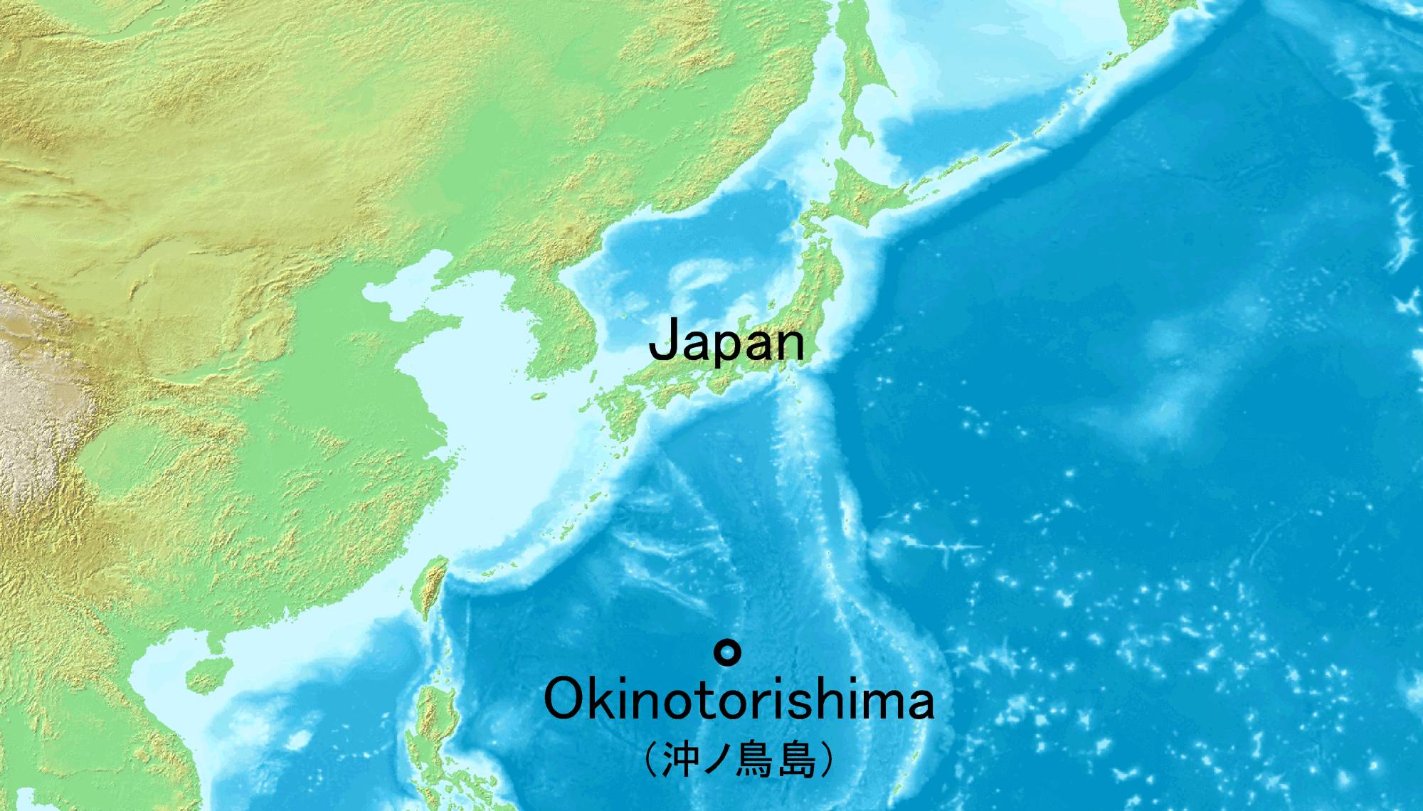Seabed features some 600 kilometers off Okinotorishima Island have been named after the Godzilla character and his body parts. | WIKIPEDIA 