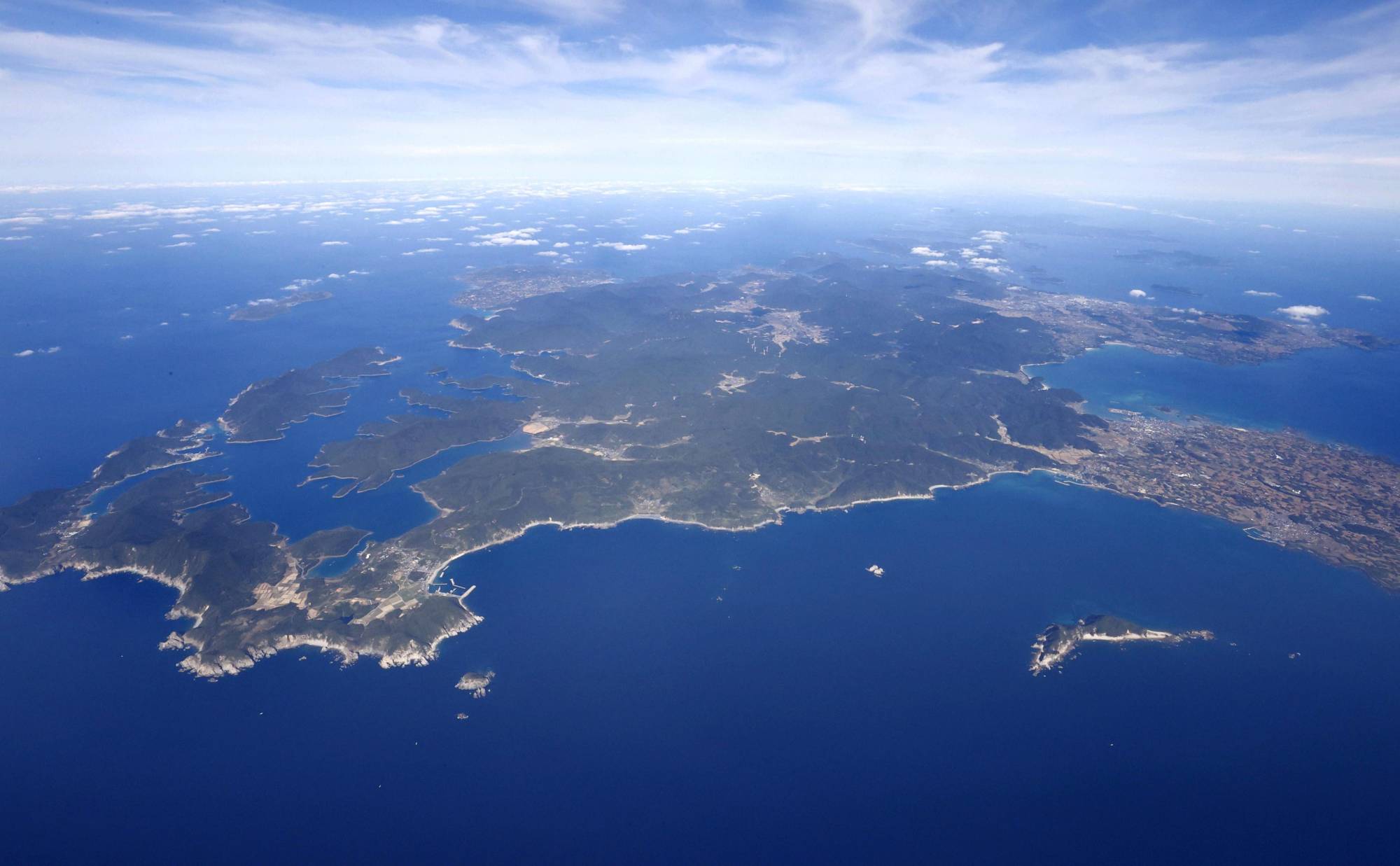 Islands in Nagasaki Prefecture. The number of listed Japanese islands is set to double from 6,852 to 14,125 after a government recount. | KYODO