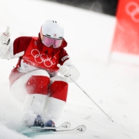 Anri Kawamura competes during the moguls competition at the Beijing Olympics on Feb. 6, 2022.  | REUTERS