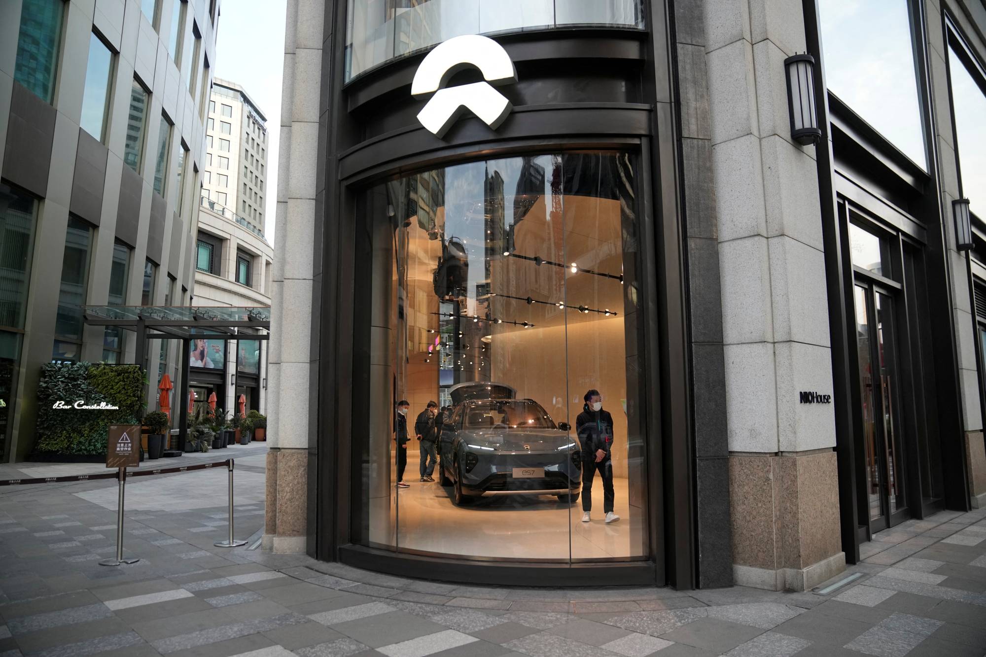 Chinese EV maker Nio's showroom in Shanghai on Feb. 3. | REUTERS