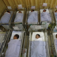 Babies at a maternity ward in Singapore | REUTERS