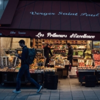 In France, a ban on plastic packaging for produce and in fast food restaurants took effect this year.   | BLOOMBERG