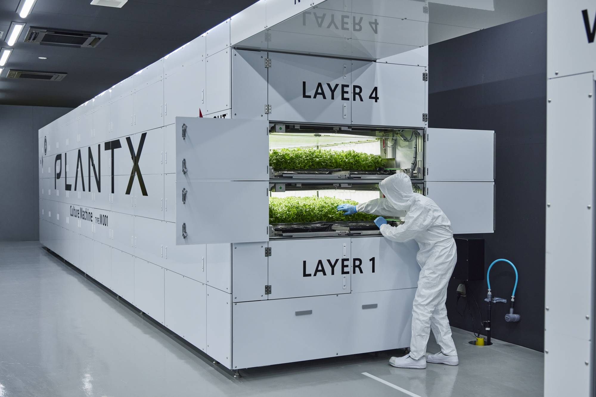 Vertical farming can drastically reduce the use of finite resources — particularly water and nutrients — compared to conventional agriculture. | COURTESY OF PLANTX
