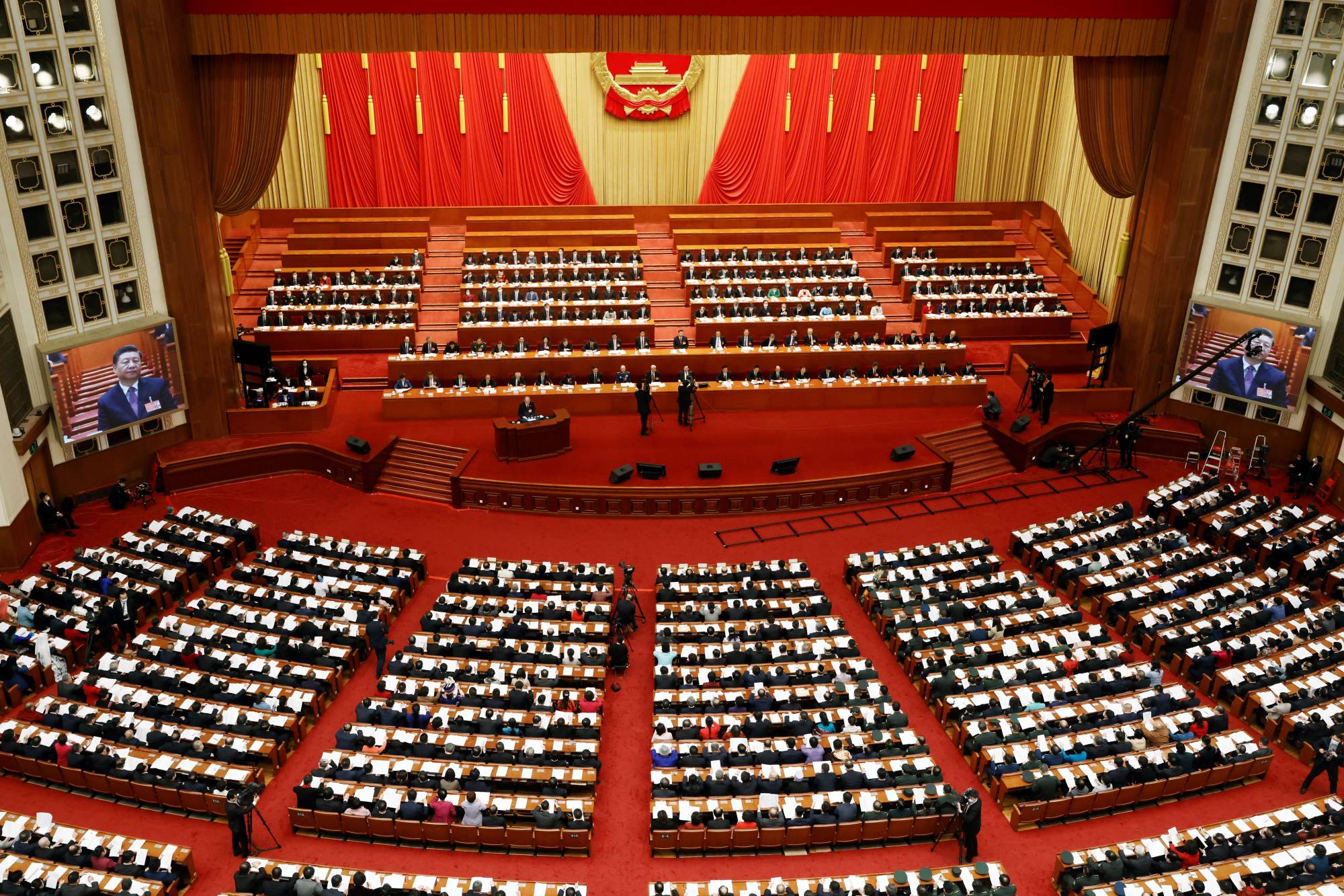 A plenary session of the National People's Congress in Beijing in March last year | REUTERS
