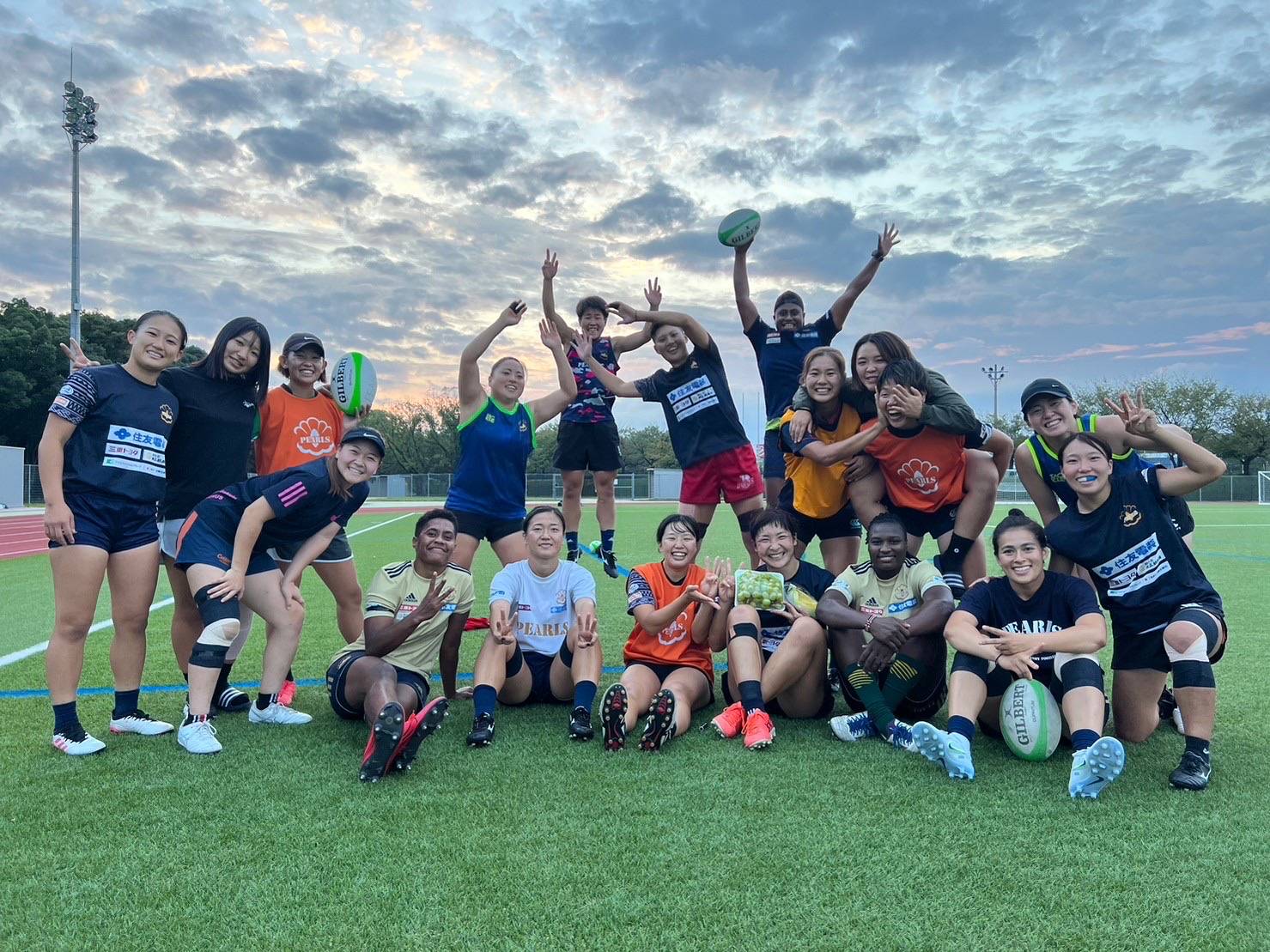 Reina Iizuka notes that her team includes some players from other countries, including from Fiji and Kenya. | COURTESY OF REINA IIZUKA 