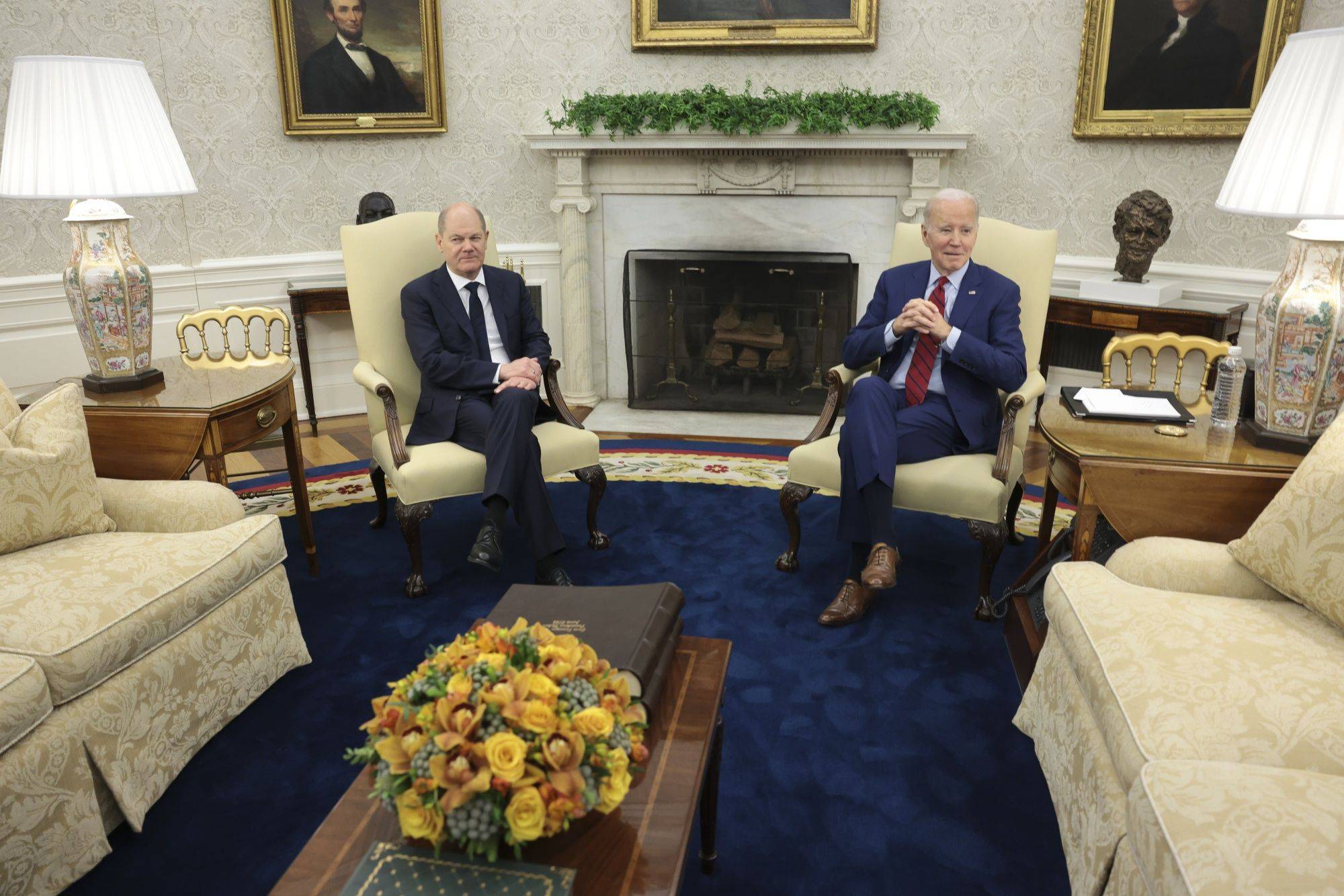 Biden and Germany's Olaf Scholz vow to punish Russia for war in Ukraine