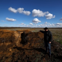 Grain farmer Oleksandr Klepach in his field in Snihurivka, Ukraine, on Feb. 20  | REUTERS