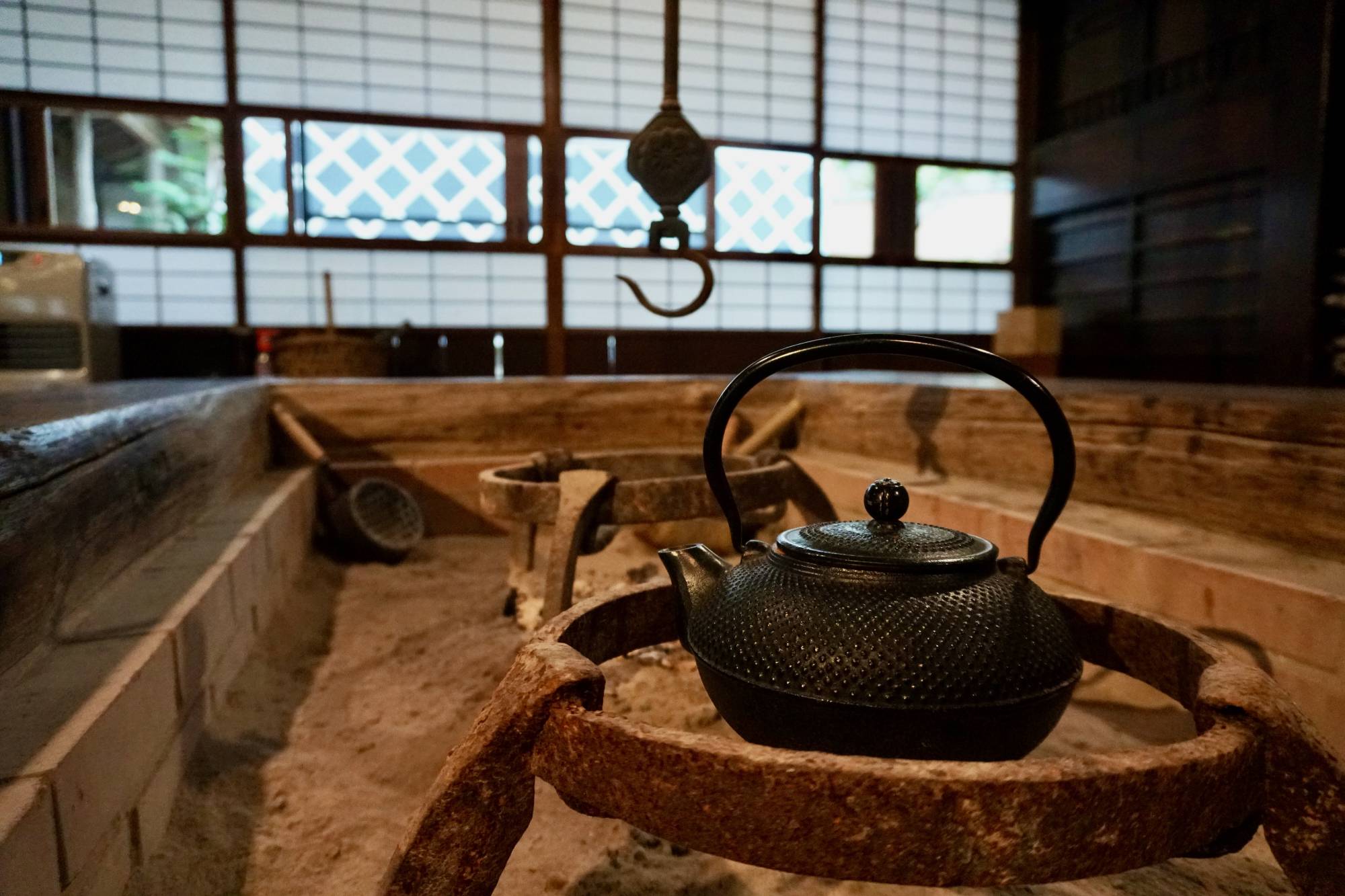 A sunken hearth at the Miyama Futon & Breakfast accommodation Hanabusa. | MARA BUDGEN
