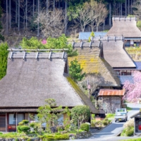 Thatched houses in Kayabuki no Sato, the most well-known village in Miyama. | © KYOTO MIYAMA TOURISM ASSOCIATION
