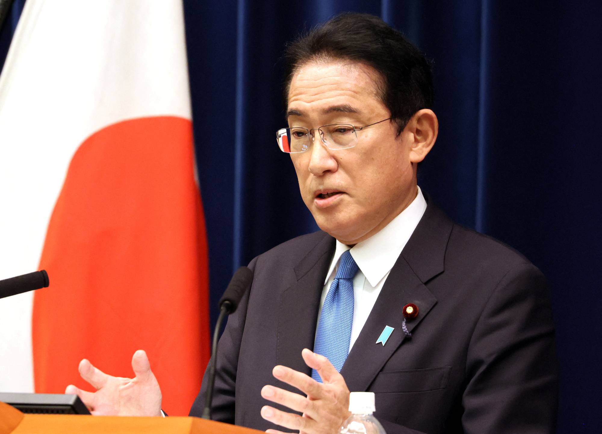 Prime Minister Fumio Kishida and South Korean President Yoon Suk-yeol will hold a long-awaited summit in Tokyo on Thursday | POOL / VIA REUTERS