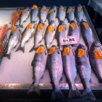Russian salmon at a fish store in Nemuro, Hokkaido, in April 2022 | REUTERS