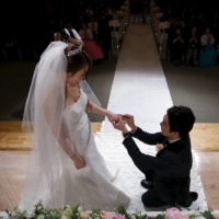 A wedding in South Korea. The increased reluctance to marry is a warning sign that the world’s lowest fertility rate may fall even further. | REUTERS