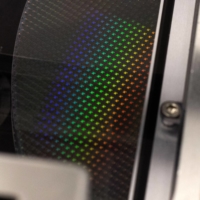 A silicon semiconductor wafer in a clean room. There are manufacturers in Japan, including Valqua, that dominate a niche but indispensable segment of the global chip supply chain. | BLOOMBERG