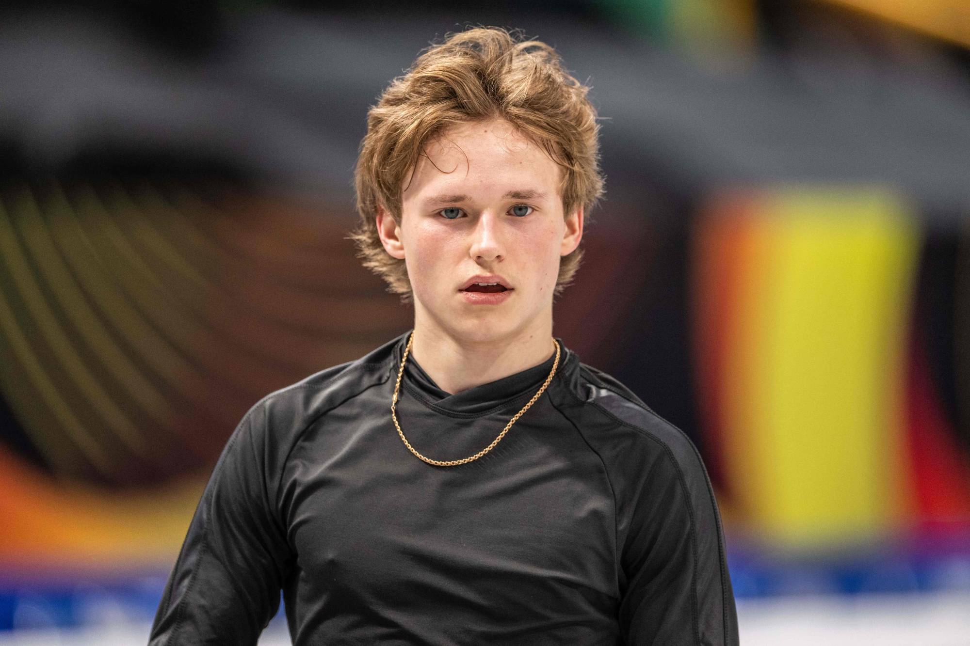 USA's Ilia Malinin takes part in a practice session during the ISU World Figure Skating Championships 2023 at Saitama Super Arena in Saitama on Tuesday. | AFP-JIJI