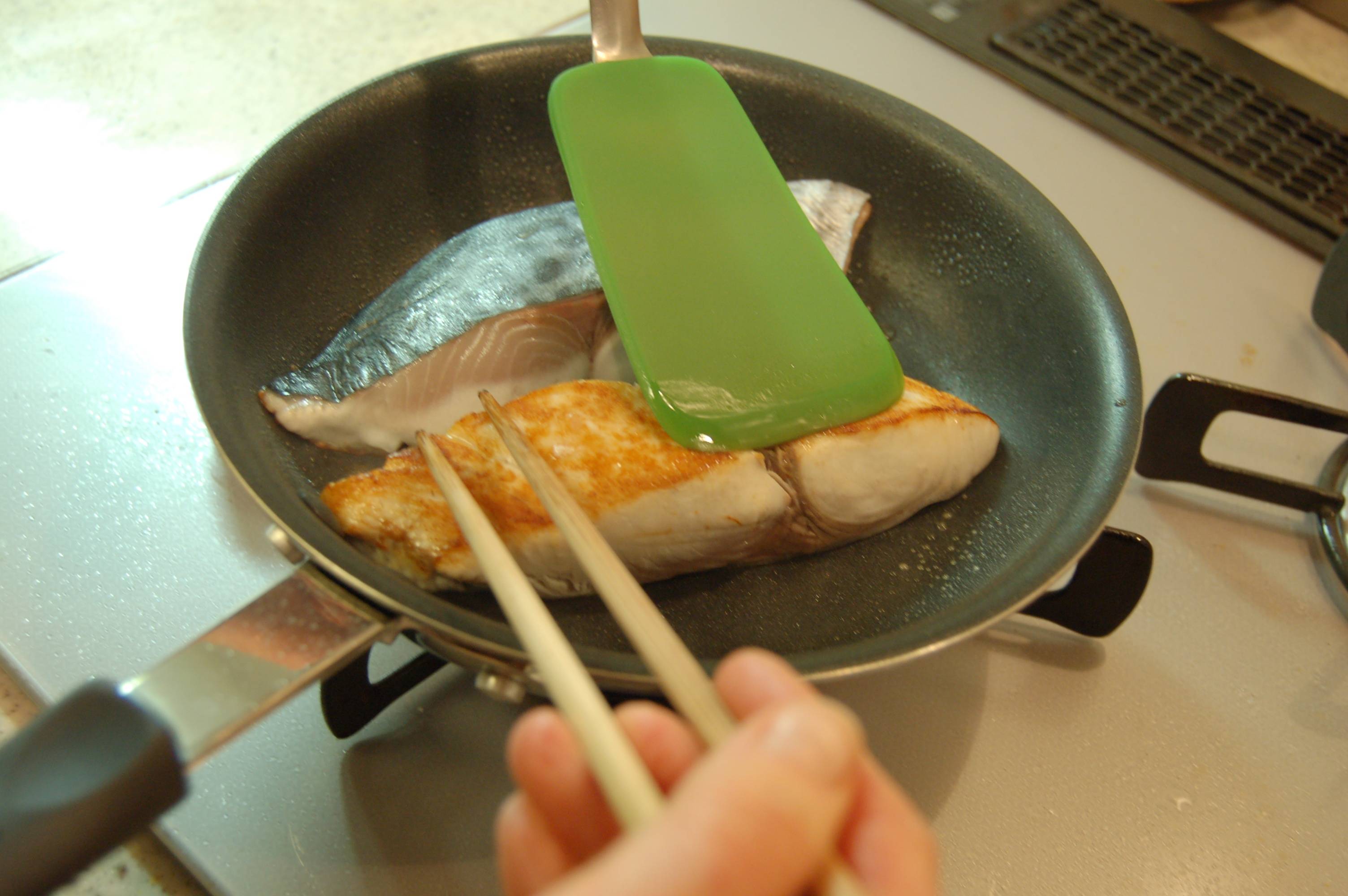 Staying attentive during the searing stage is a critical element of this recipe. | ELIZABETH ANDOH