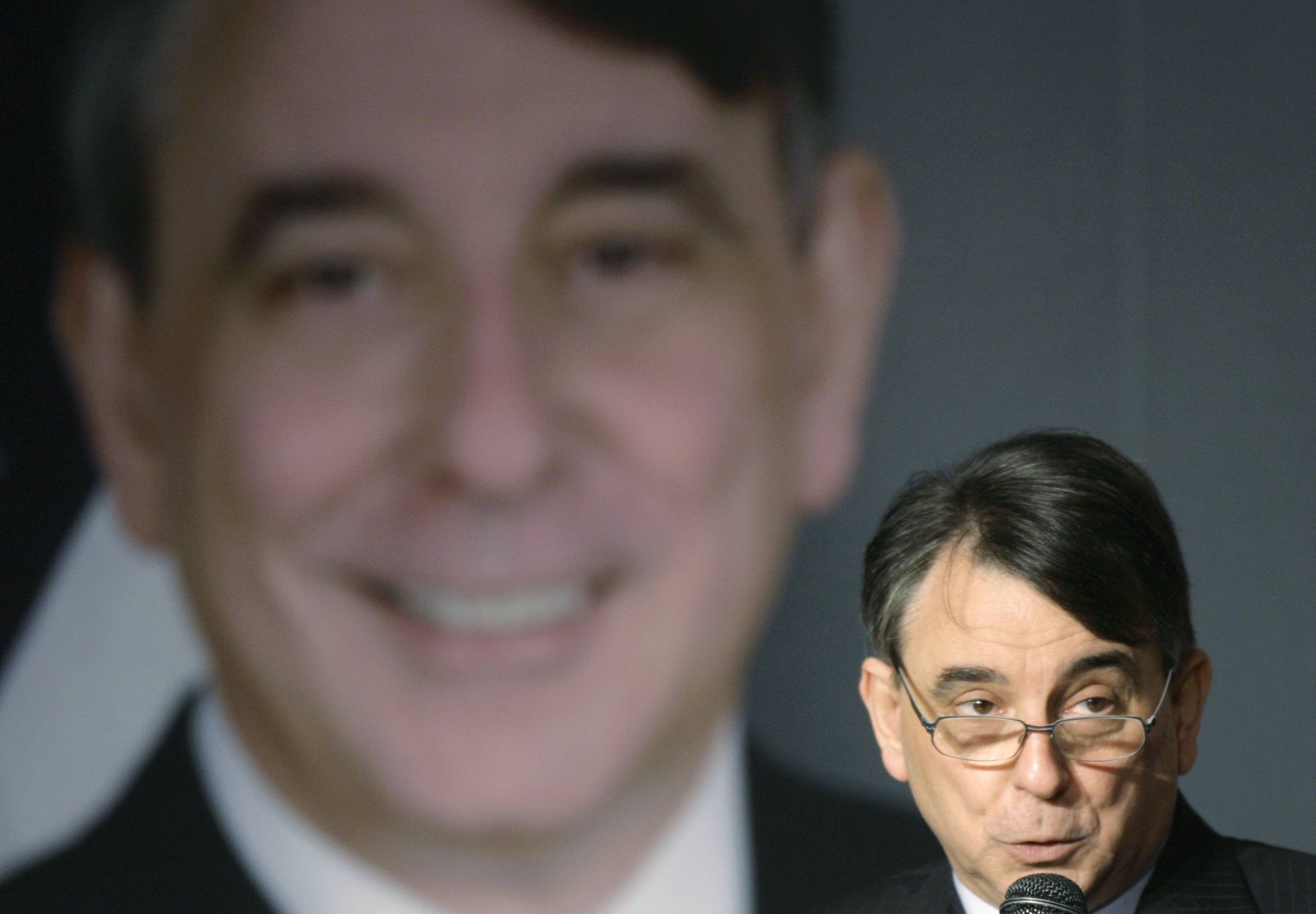 Stanton, then-director of the American Institute in Taiwan, gives a speech in Taipei in March 2010. | REUTERS