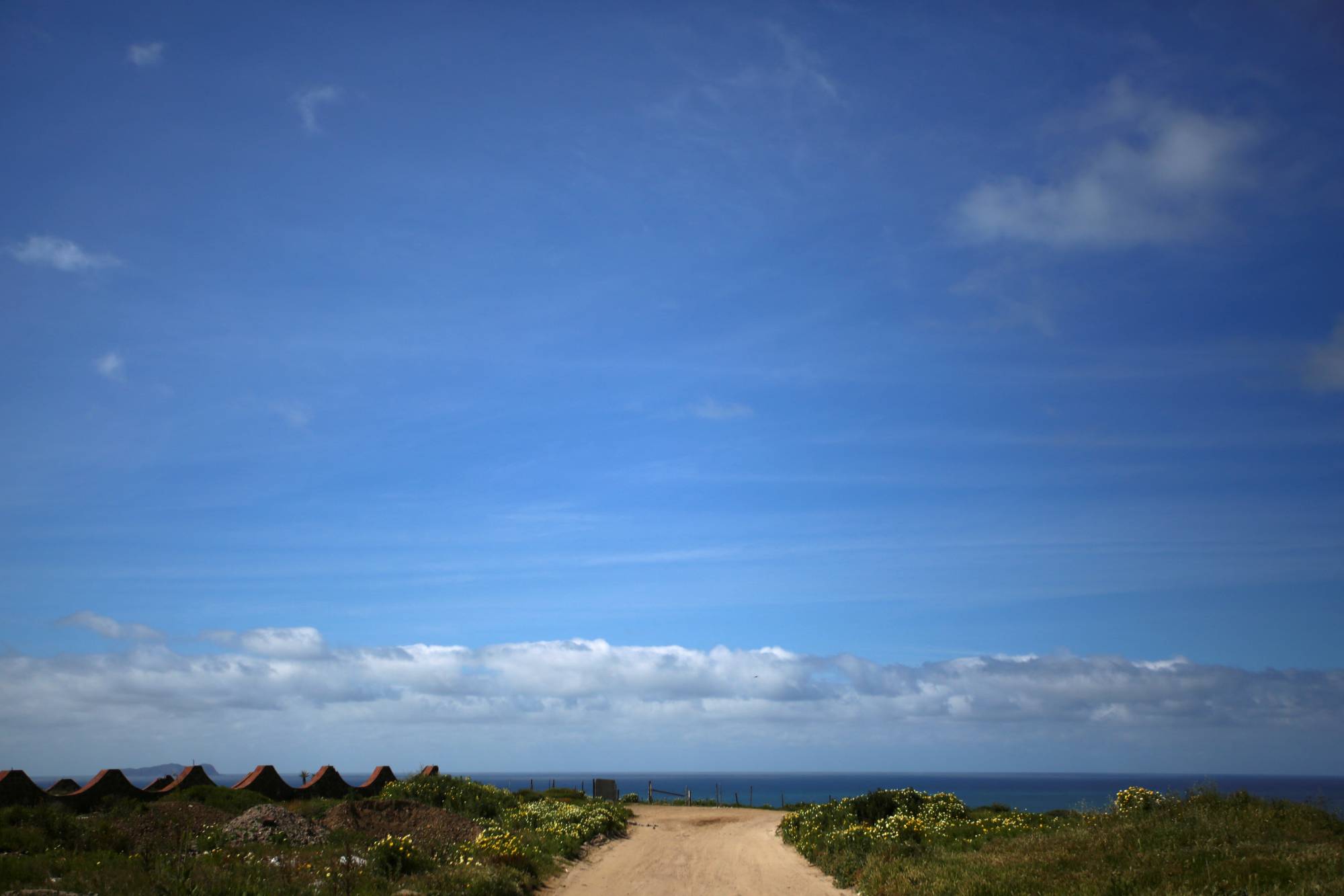 Clouds are seen on the horizon, in Playas Tijuana, Baja California, Mexico on March 8 | REUTERS