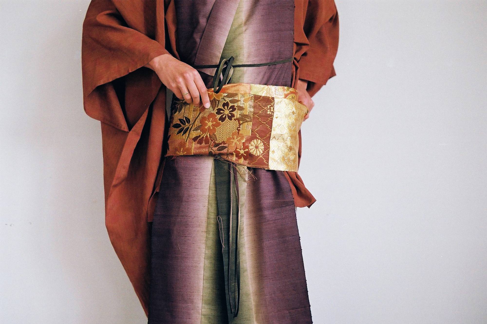 Daniel and Siranee Caulfield-Sriklad worked with local materials, both familiar and new, to handcraft two kimono from scratch. | COURTESY OF CAULFIELD–SRIKLAD 