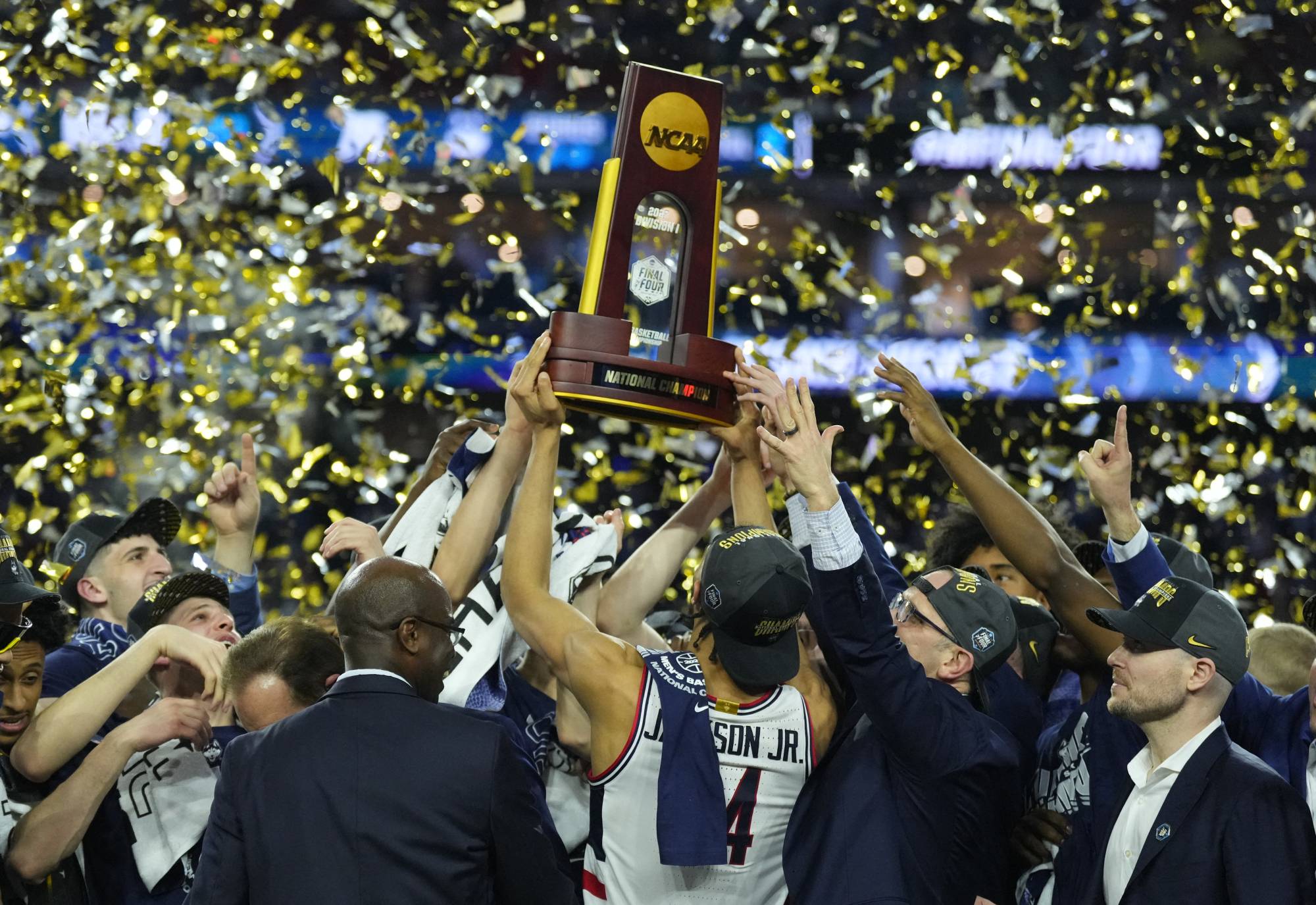 The UConn Huskies have won their fifth men's basketball